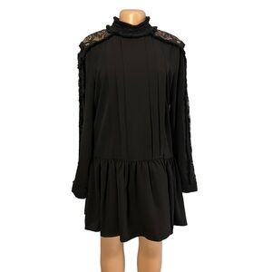 3/$30 🍂 Endless Rose High Neck Black Lace Dress